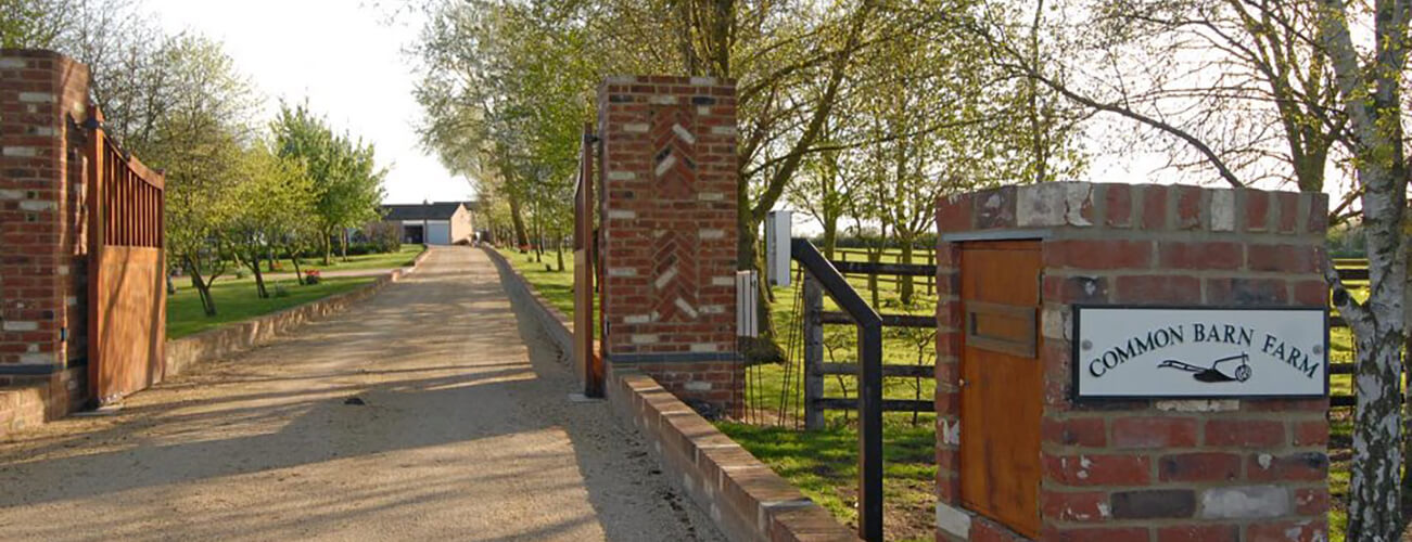Common barn farm entrance